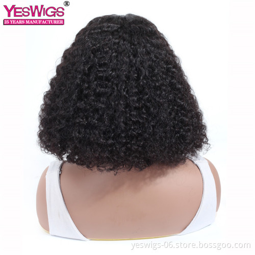 Drop Shipping 4*4 Front Closure Wigs Peruvian Human Hair Lace Short Bob Cut Deep Wave Remy Lace Front Peruvian Human Hair Wig